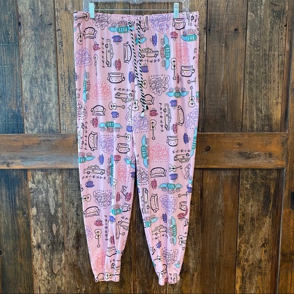 FRIENDS Other - Friends TV Show L Pink Pull On Soft Lounge Pants